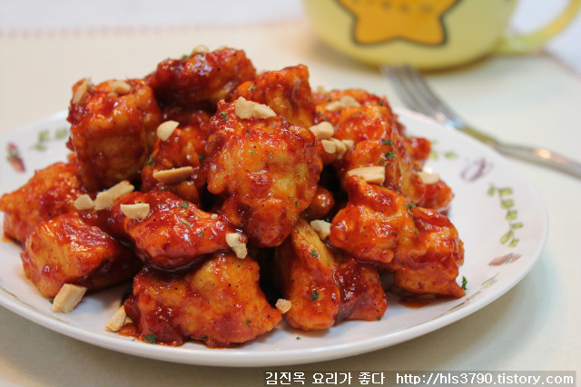 겨울방학 아이들 간식으로 딱~ 순살양념치킨 *^^*