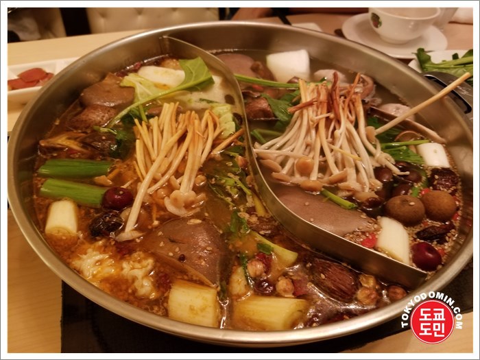 [롯폰기 맛집] "텐샨페이웨이(天香回味)" 롯폰기점에서 대만 건강보양 나베요리!